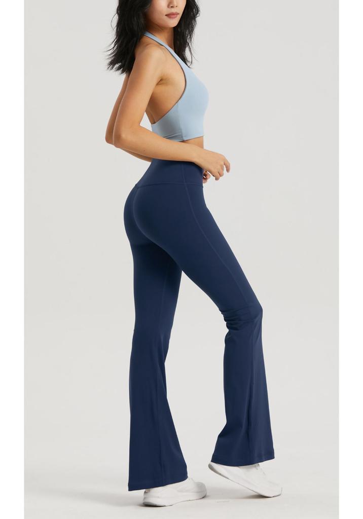Women's High-Waisted Micro-Flare Yoga Pants - Tummy Control, Butt Lifting, Slimming, Comfortable for Daily Wear & Pilates Fitness