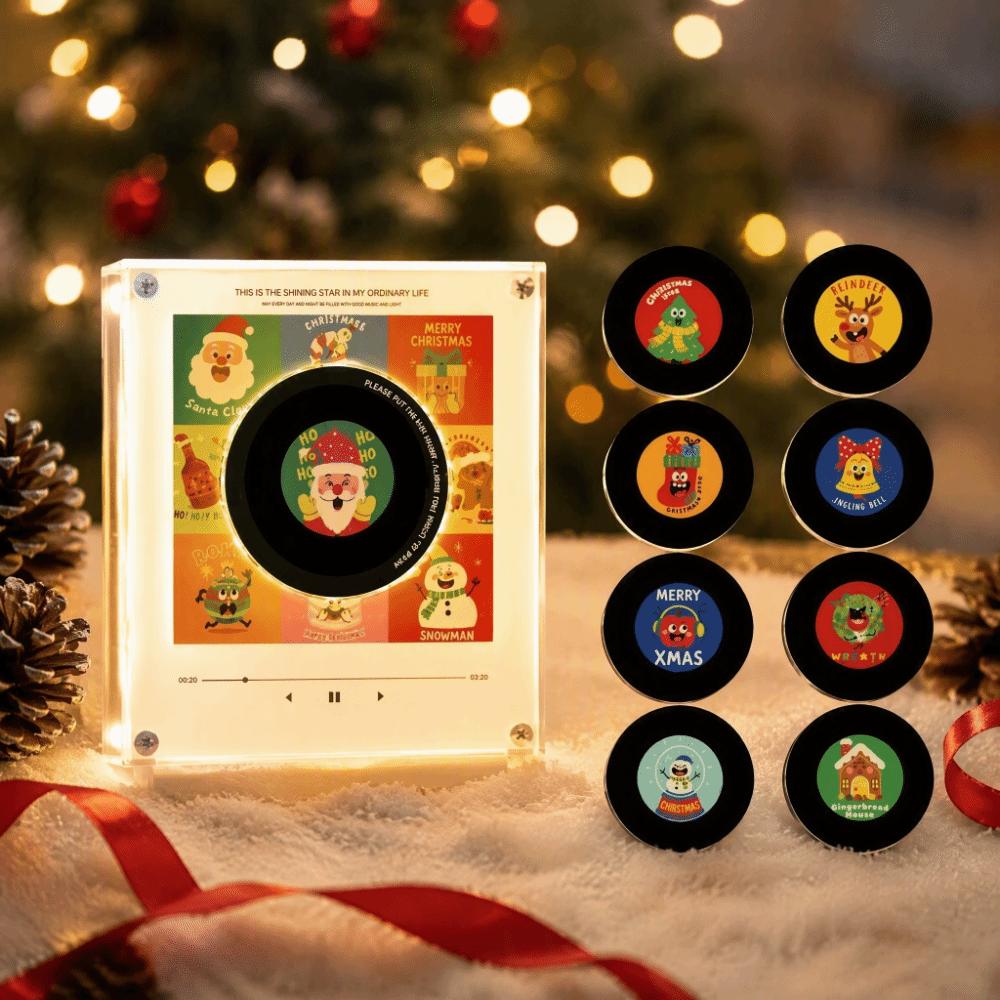 Acrylic Fridge Magnet Programmable Refrigerator Sticker Night Light Family Friends