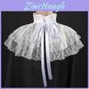Victorian Style Collared Shirt With Linen And Spandex For Party Stage Costume