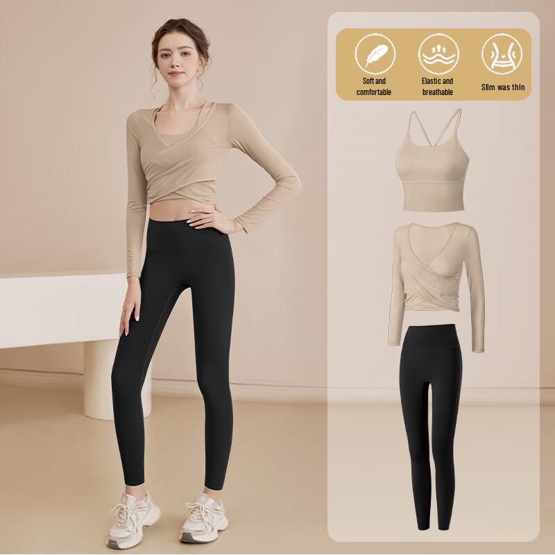 Women's Pure Color Yoga Training Set