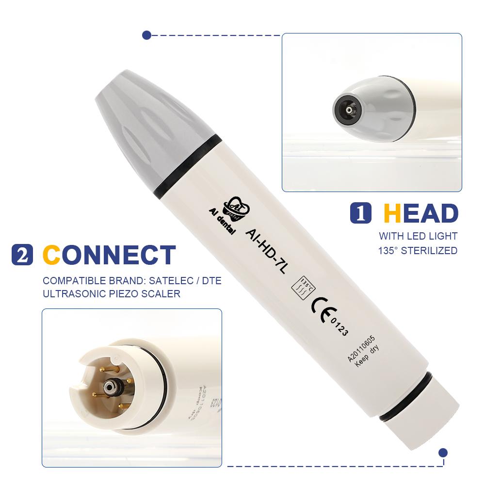 Ultrasonic Piezo Scaler Tips Teeth Cleaning Instrument Led HD-7L HD-7H For Satelec/Dte HW-5L HW-3H For EMS/Woodpecker Air Scaler