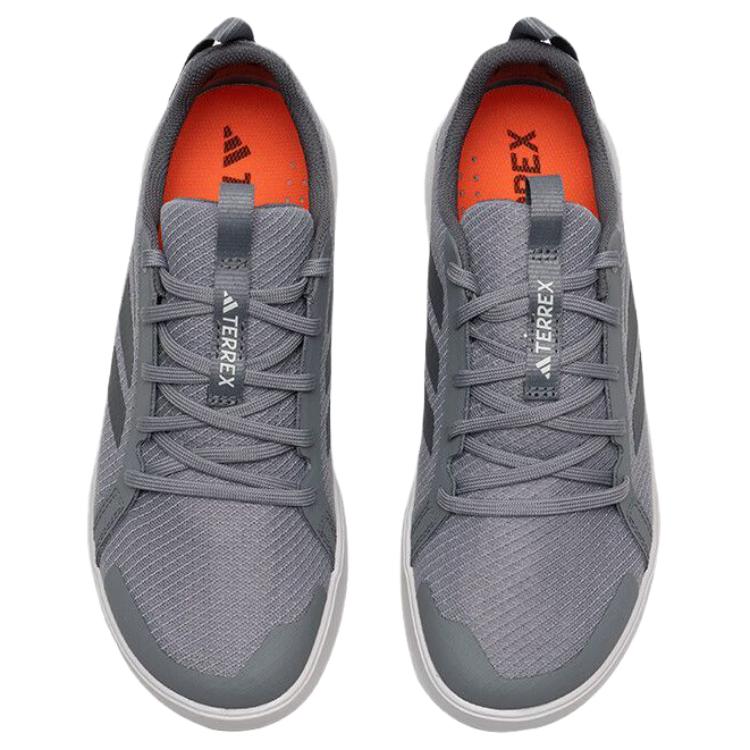 Adidas Terrex Boat Lace Climacool Comfortable Durable Breathable Low Top Hiking Shoes Unisex Hiking Shoes Gray JR1821