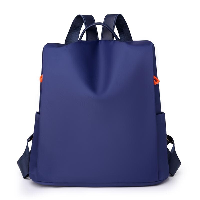 Рюкзак сплошного цвета женский школьный рюкзак с принтом дорожный рюкзак синий 1539₽