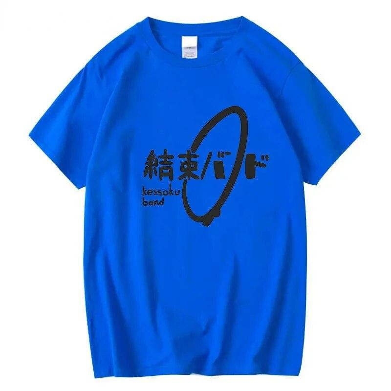 Gothic Streetwear Anime Bocchi The Rocki T-shirt Funny Manga Graphic Hitori Gotou Print Tee Shirt Cool Unisex Women Cotton T-shirts