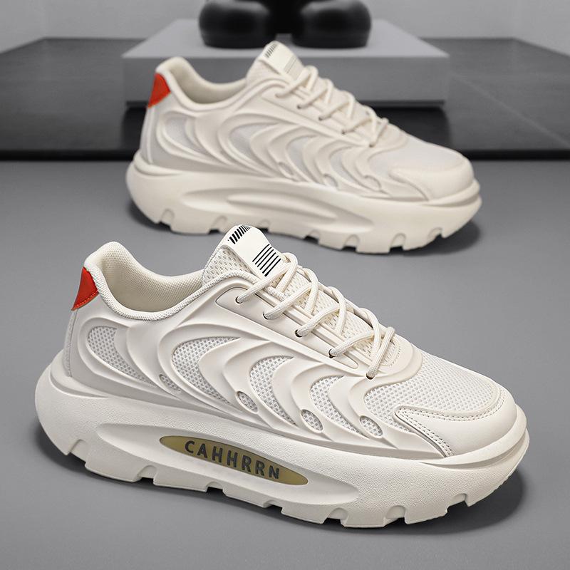 Nouvelle mode confortable tendance plateforme maille chaussures de sport respirantes printemps et été chaussures pour hommes chaussures de course décontractées quotidiennes