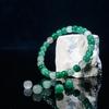 Natural African Green Gemstone Round Beads for Bracelets and DIY Jewelry Accessories