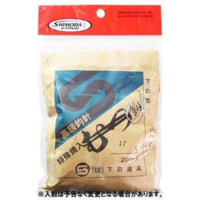 Shimoda Fishing Tackle HP Scallop Silver 200 Size 17 Hooks, Hook, Hooks,