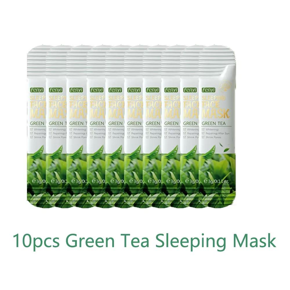 10pcs Sakura Sleeping Mask Moisturizing Reduce Wrinkle Nourishing Brightening Portable Disposable Face Mask Facial Care
