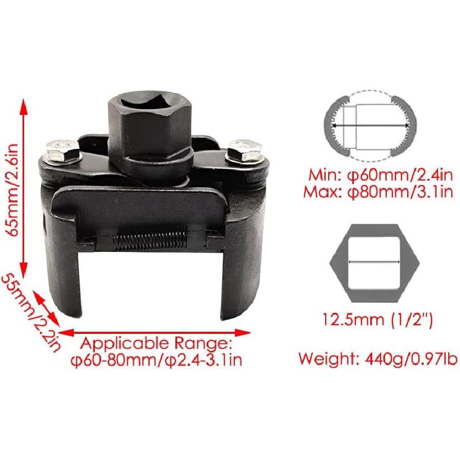 Adjustable Oil Filter Wrench Spanner r Housing Tool r Filter Housing Removal Tool