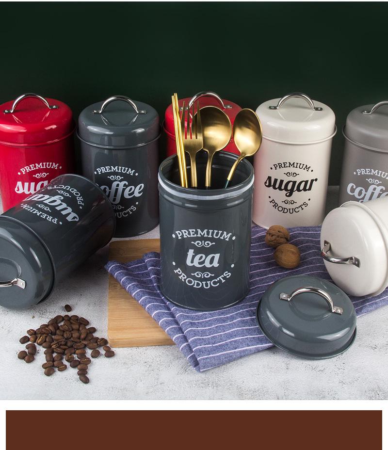 12-Color Metal Sealed Storage Can: Ideal for Coffee, Tea, Snacks, Nuts, Seeds, and Candy