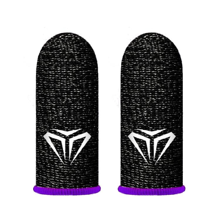 

2PCS Fingertip Gloves Touch Screen Finger Tip Sleeve Cover Sweatproof Anti-slip фиолетовый