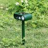 Tuinbeschermer, ultrasone dierenverjager met bewegingsdetectie, knipperende LED-lampen op zonne-energie, constructie