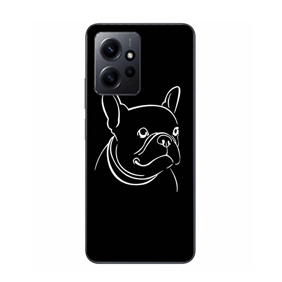 French Bulldog Black White Phone Case For Redmi Note 13 5G 14 Pro Plus Redmi 12 12C 13C 14C 10 10A 10C 9 9C 9T 9A 8 8A K70 Pro T