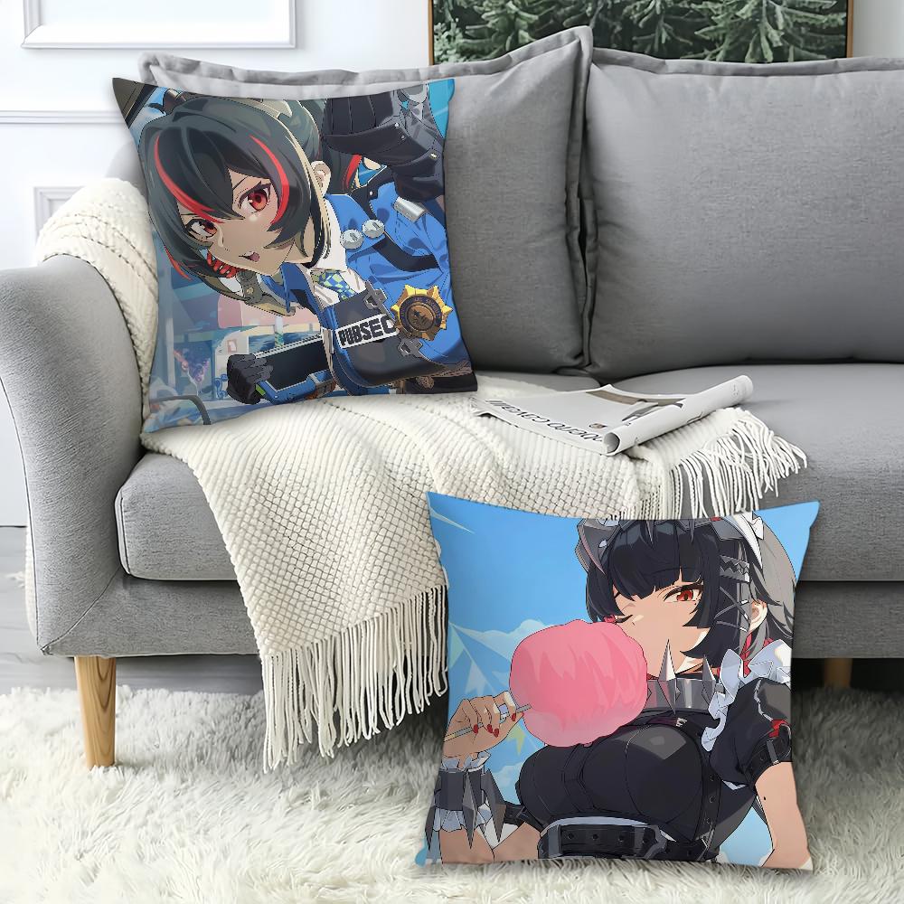 Game Zenless Zone Zero Ellen  Pillow Case Office Cushions Suitable For Sofa Car Bedroom Decorative Cushion Cover