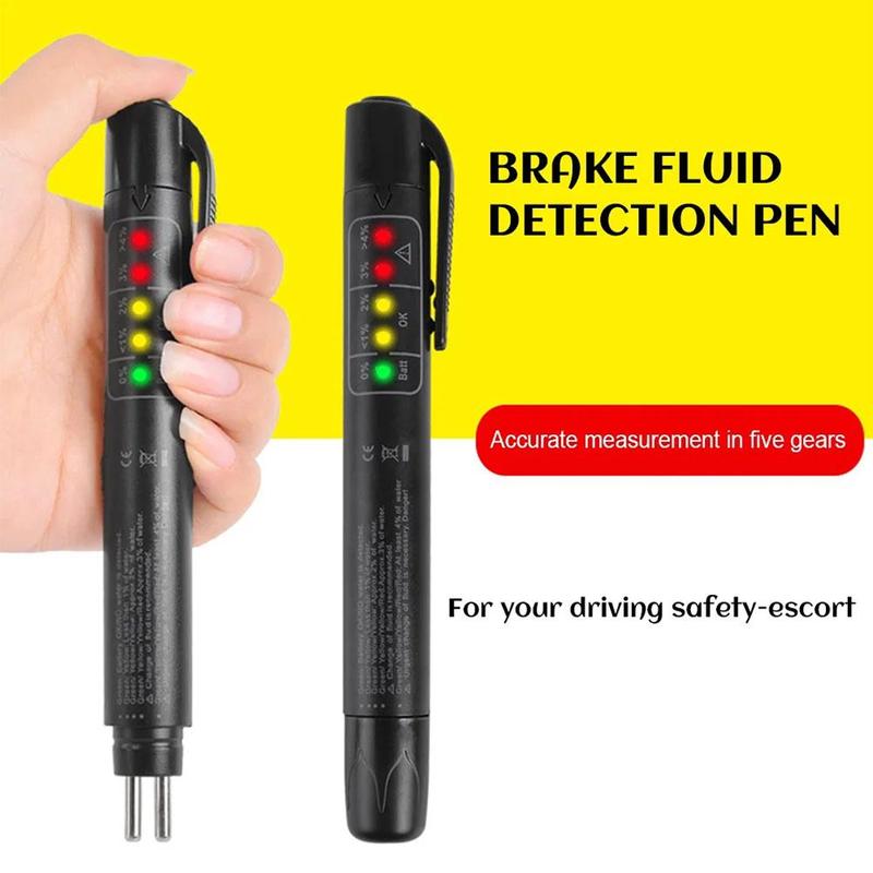 Automotive Brake Fluid Brake Oil Testing Pen Vehicle Brake Fluid Tester Oil Quality Test Display Testing Tools 1/2/3/4/5pcs