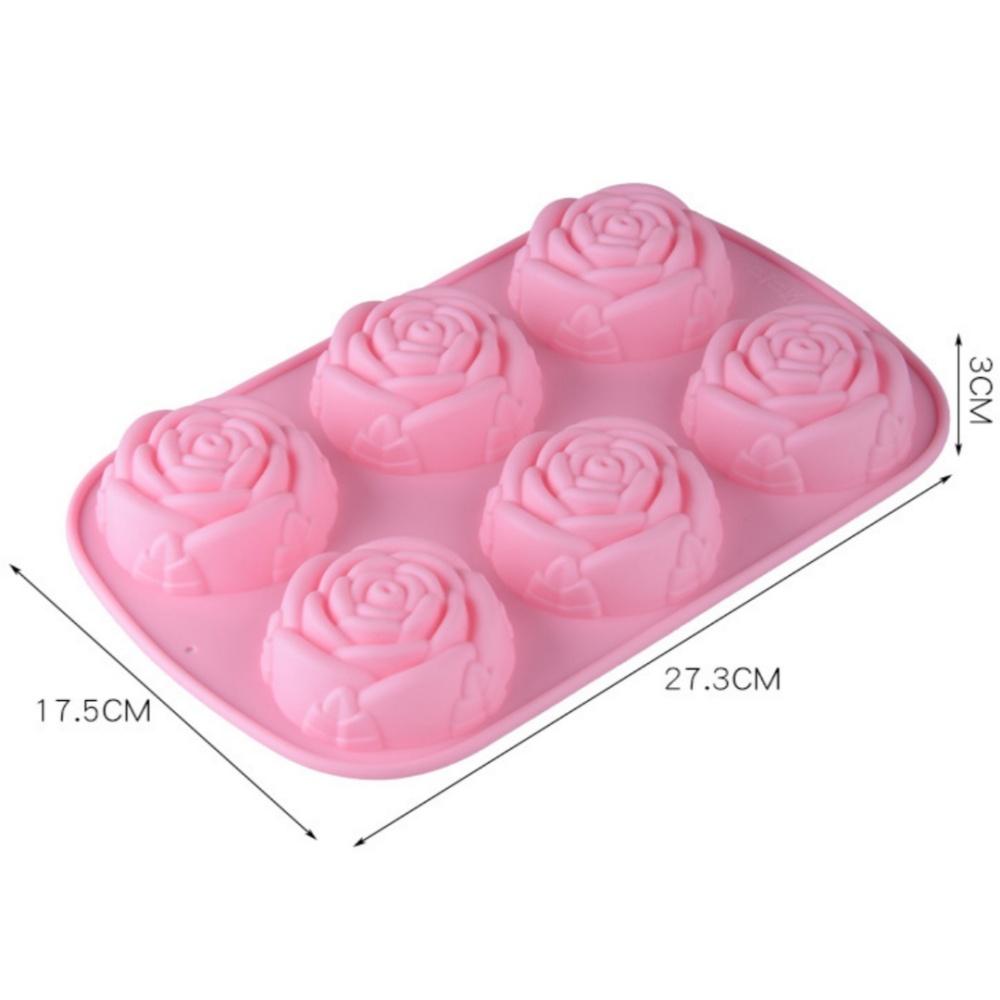 3D Rose Flower Silicone Mold Soap Mould Valentine's Day DIY Cake Chocolate Fondant Sugar Molds Baking Tools Handmade Craft