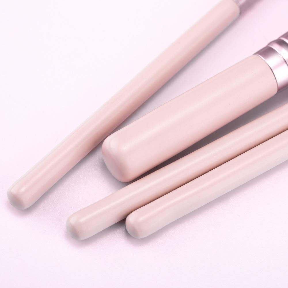 New 4 makeup brushes set Rose gold loose powder eyeshadow brush, blush brush, beginner beauty tool