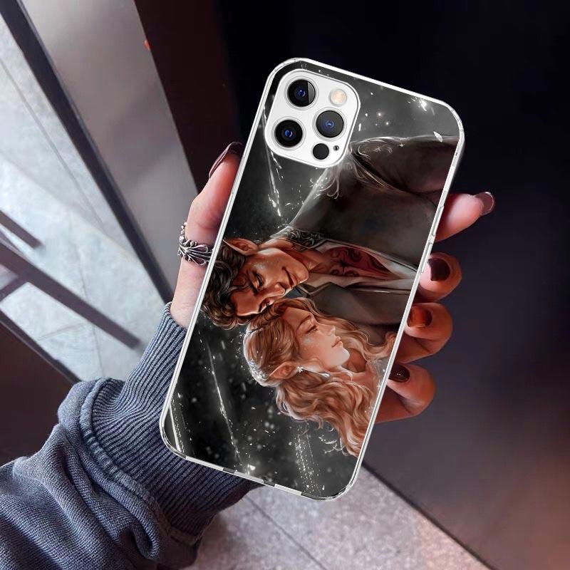 A Court Of Mist And Fury Phone Case For iPhone 17 Air 11 13 Mini 14 15 Plus 16 12 Pro Max 16E SE 7 8 Pattern Soft TPU Back Cover