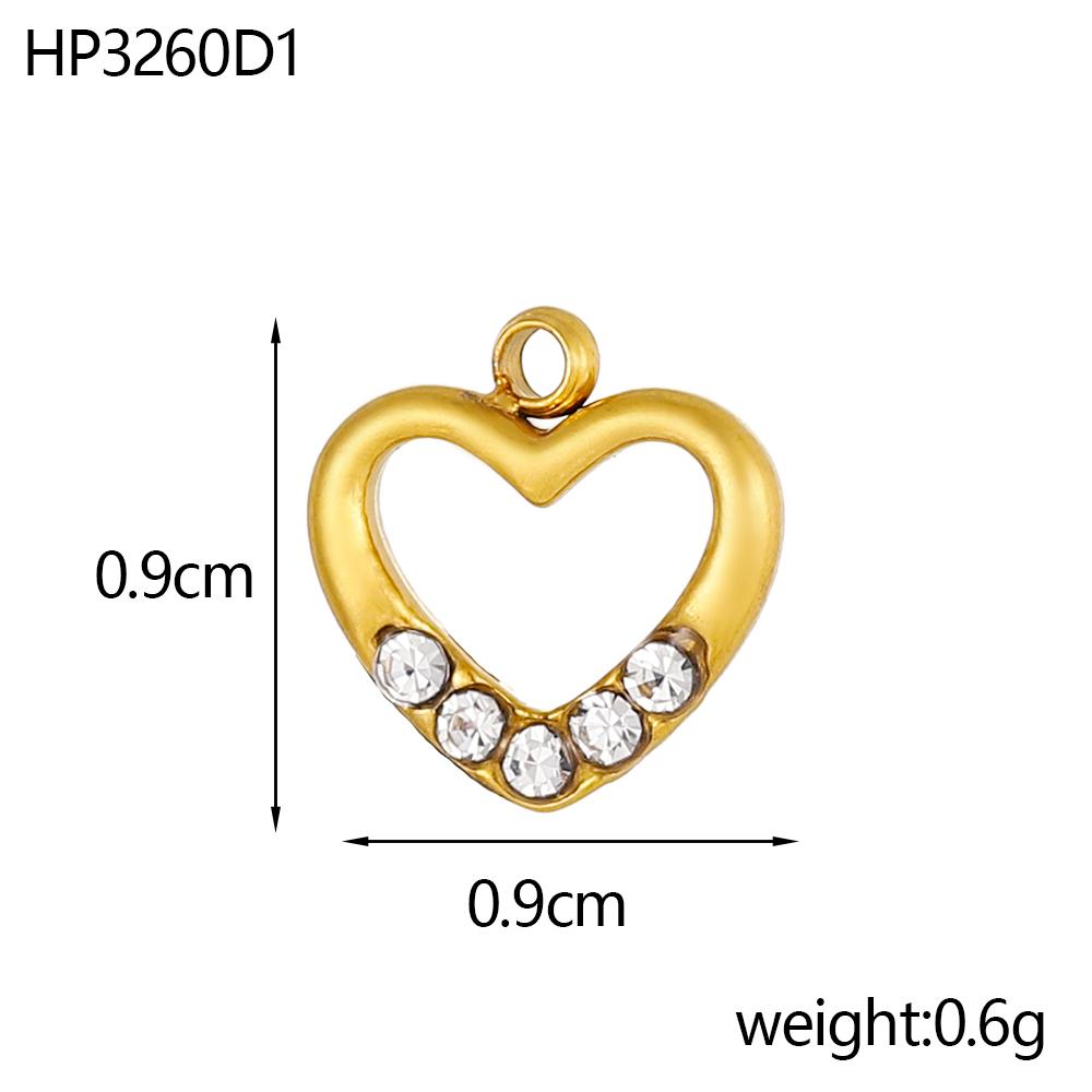 

CARLIDANA Fashion Colourful Enamel Dripping Oil Love Heart Charm Pendant,Cute Gold Color Zircon Mix Style Jewelry Accessories
