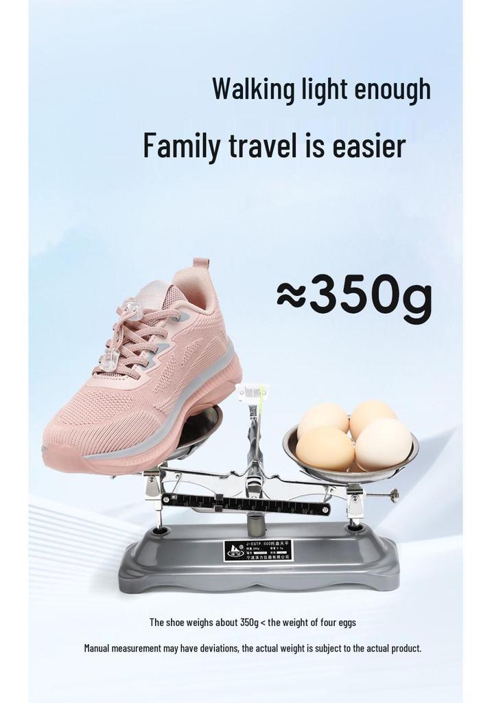 Women's Fashion Mesh Walking Shoes - Lightweight, Breathable, Non-slip, and Soft-soled Casual Sneakers for Spring.