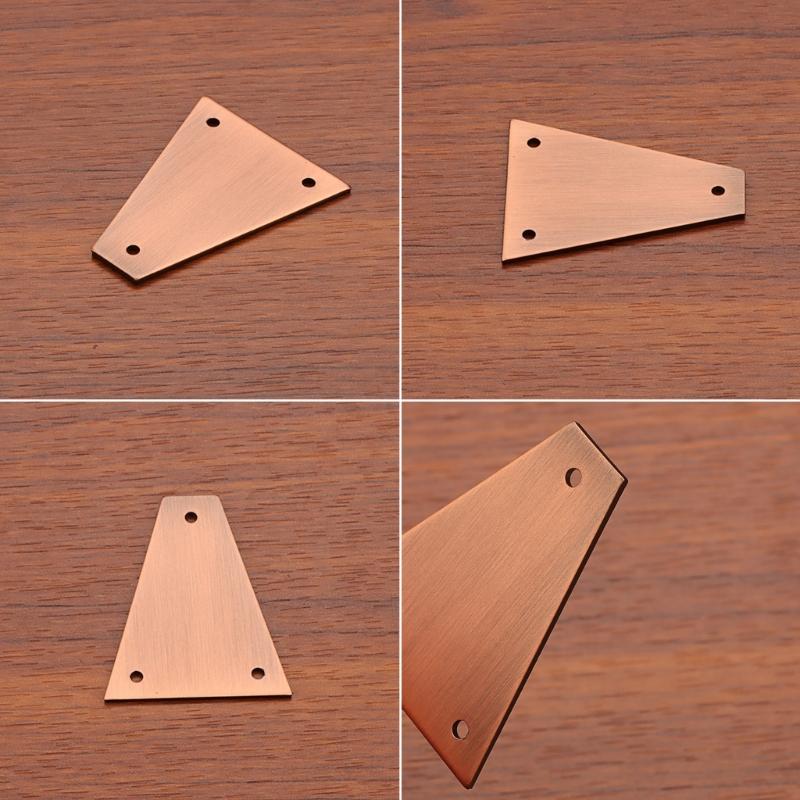 Professional Triangular Core Cover 3 Holes Metal Guitar Adjustment Rod Covers Electric Guitar Bass Replacement Parts