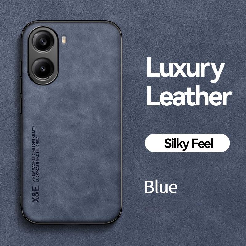 For Xiaomi Poco X7 Pro 5G Case Soft Frame Protect Leather Back Cover Pocco Poko Little X7Pro PocoX7pro Car Magnetic Holder Funda