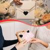 500pcs/roll Heart Stickers Roll Valentine's Day Love Shape Labels Removable for Craft Envelopes Boxes Gift Tags Bags Wedding
