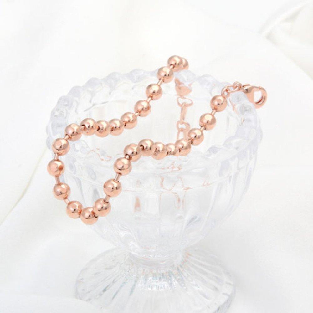 Sally 14Kgp Ball Chain Rose Gold Bracelet Jr192