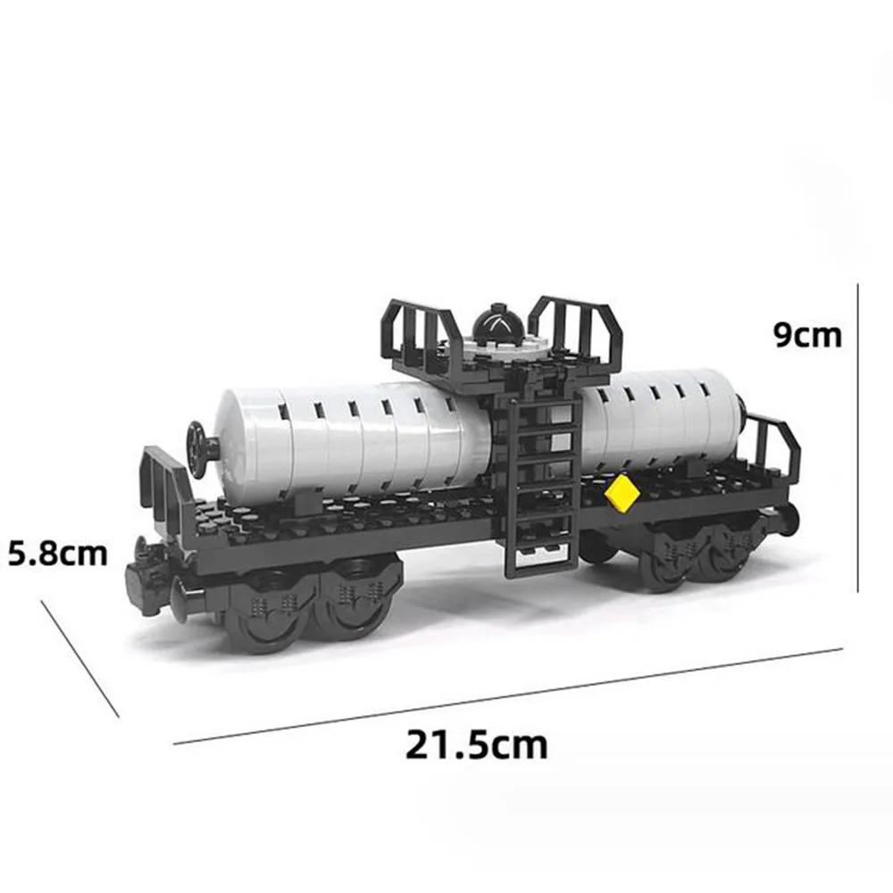 Briques de construction MOC Wagon de train/Plaque de base Camion à benne courte/Conteneur Train à bois/Fourgon Transport de câbles Petits jouets en briques