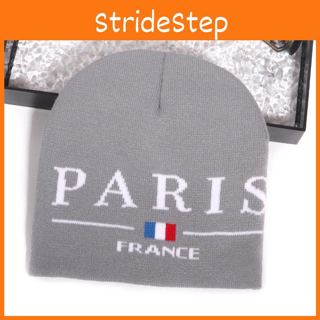 Pattern Fashion Letter Neutral Casual Warm Knitted Hat For Winter Fall And