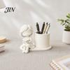 Durable Desk Accessory 3D Printed Pen Holder, Creative Desktop Organizer for Pencils Gel Pens Stationery Holder Makeup Brushes, Storage Container
