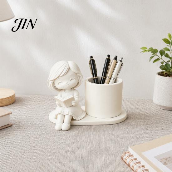 Durable Desk Accessory 3D Printed Pen Holder, Creative Desktop Organizer for Pencils Gel Pens Stationery Holder Makeup Brushes, Storage Container