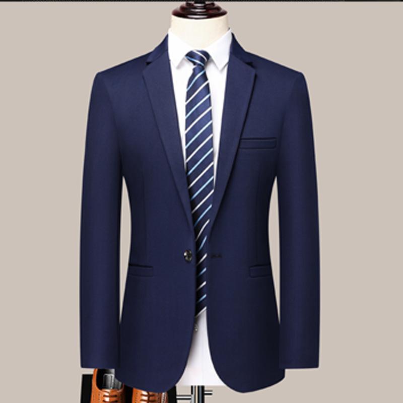 Primavera e autunno Nuovo piccolo abito da uomo versione coreana abito sottile versione maschile abito monopetto con un bottone da uomo giacca da uomo