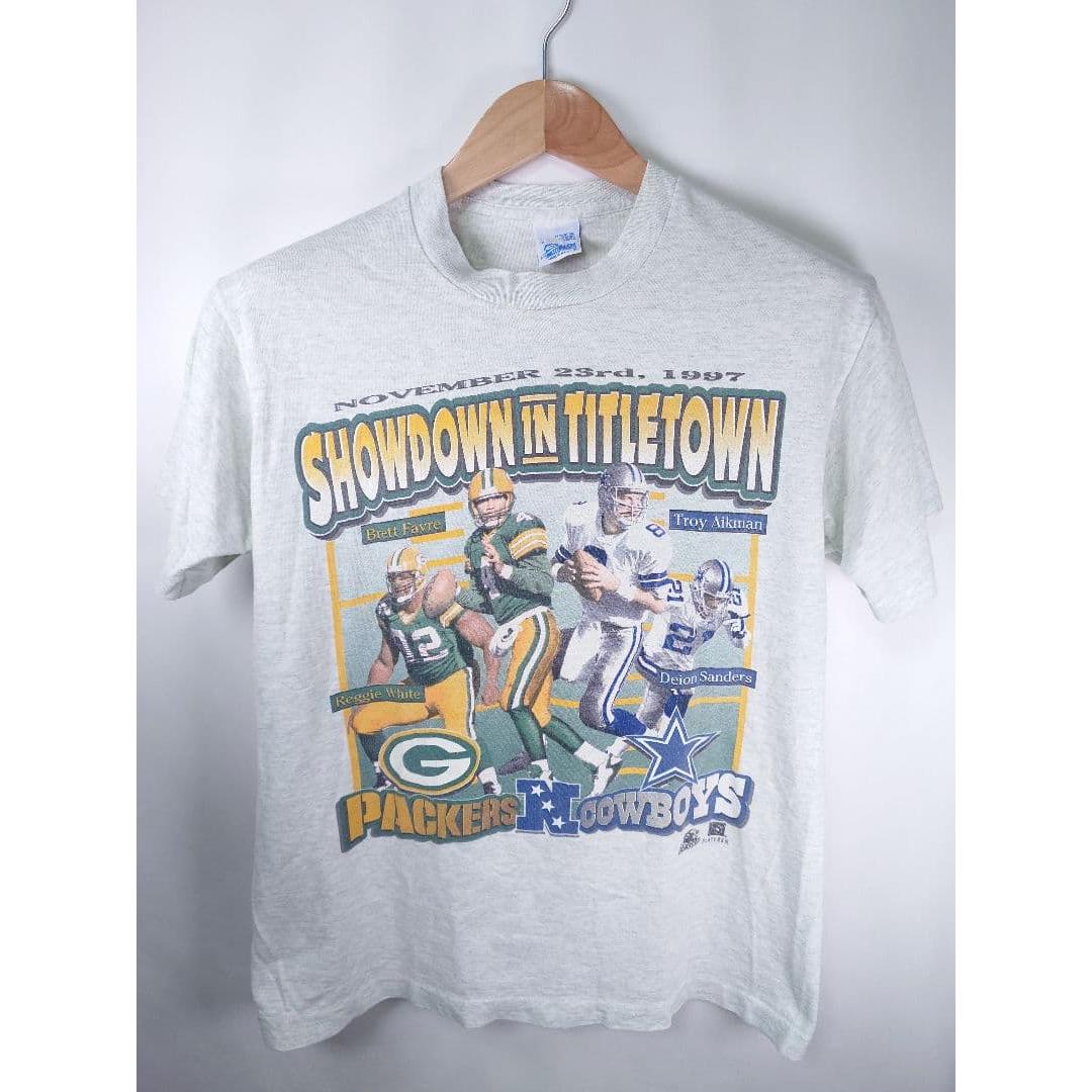 Used 90s USA NFL Packers Cowboys Vintage T-Shirt