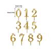 0-9 Number Steady Birthday Cake Topper Decorations Birthday Cake Candle Holder Metal Number Candle Holders For Birthday Wedding