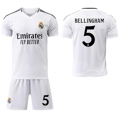 2024-25 Real Madrid Home Jersey #9 Mbappé #7 Vinícius #8 Kroos #5 Bellingham Football Jerseys