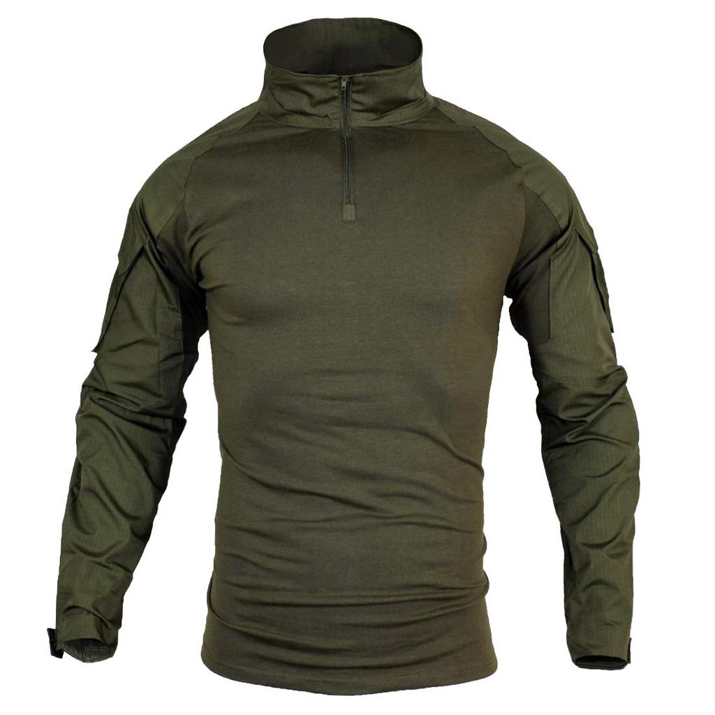 Combat Uniform Camouflage Long Sleeve Shirt Airsoft Desert Tactical Military Combat Shirt [zuoxiangru] [Sweat-Wicking, Quick-Drying, Breathable,