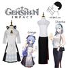 Original Genshin Impact Amber Tea Collaboration Cosplay Costume Vintage Cheongsam Outfit For Anime Exhibition