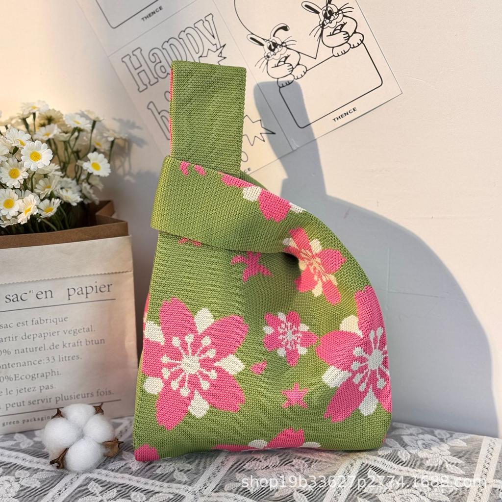 Geantă Tricotată cu Tematică Festivalul Bărcii Dragonului Geantă Cadou pentru Întâlnirea Companiei Geantă de Mână Cadou de Nuntă Geantă Zongzi Geantă Fericită pentru Bomboane