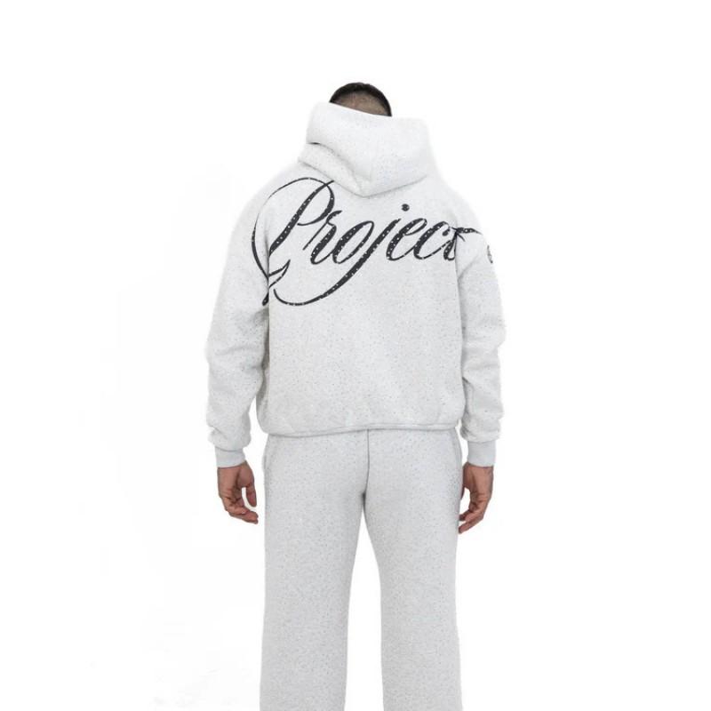 Y2K Loose Fit Hoodie Men Women Floral Print Streetwear Sweatshirt