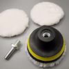 Car Detailing Wool Pad Set: 3-7 Inch Faux Wool Polishing Discs, 5 Pieces