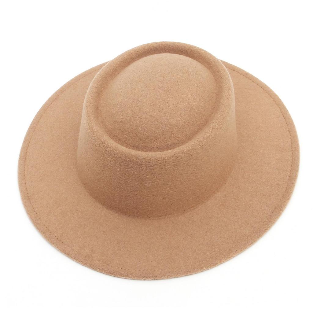 Chapeaux Fedora en Laine Européens et Américains pour Femmes: Style Automne/Hiver avec Chapeaux Jazz Rétro Français à Large Bord