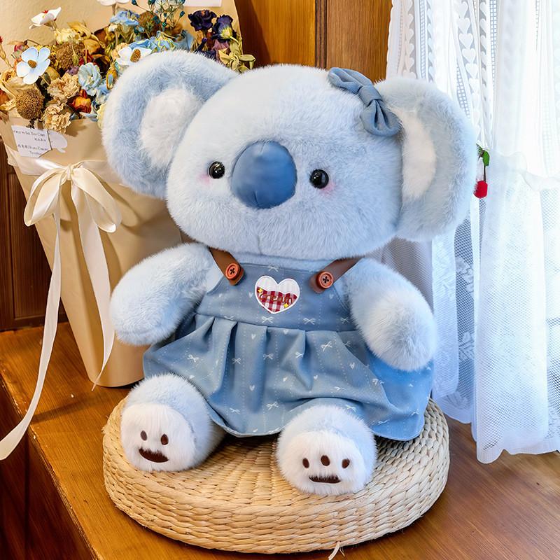 Cowboy Koala Plush Toy For Couples With Soft Cotton Filling Perfect For Gifts And Decor