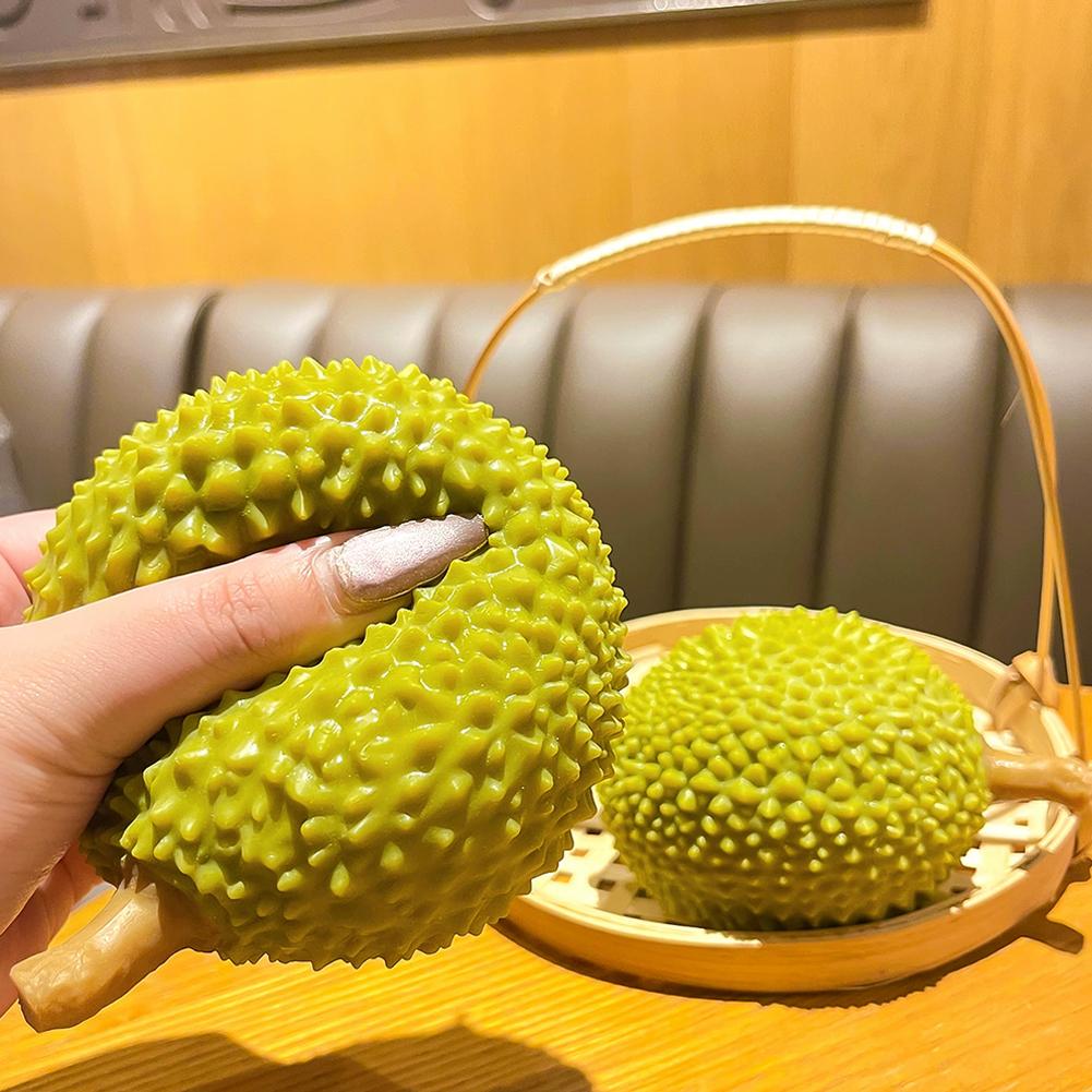 Kawaii Durian Tangerine Fruit Toy Slow Rising Soft Squeeze Stress Relief Anti-Anxiety Sensory Fidget Toy For Kids Gift
