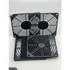 120mm PC Fan Dustproof Cover Mesh Grill Guard Protector with Removable Front Plate Dust Filter for PC Case Cooling Fan