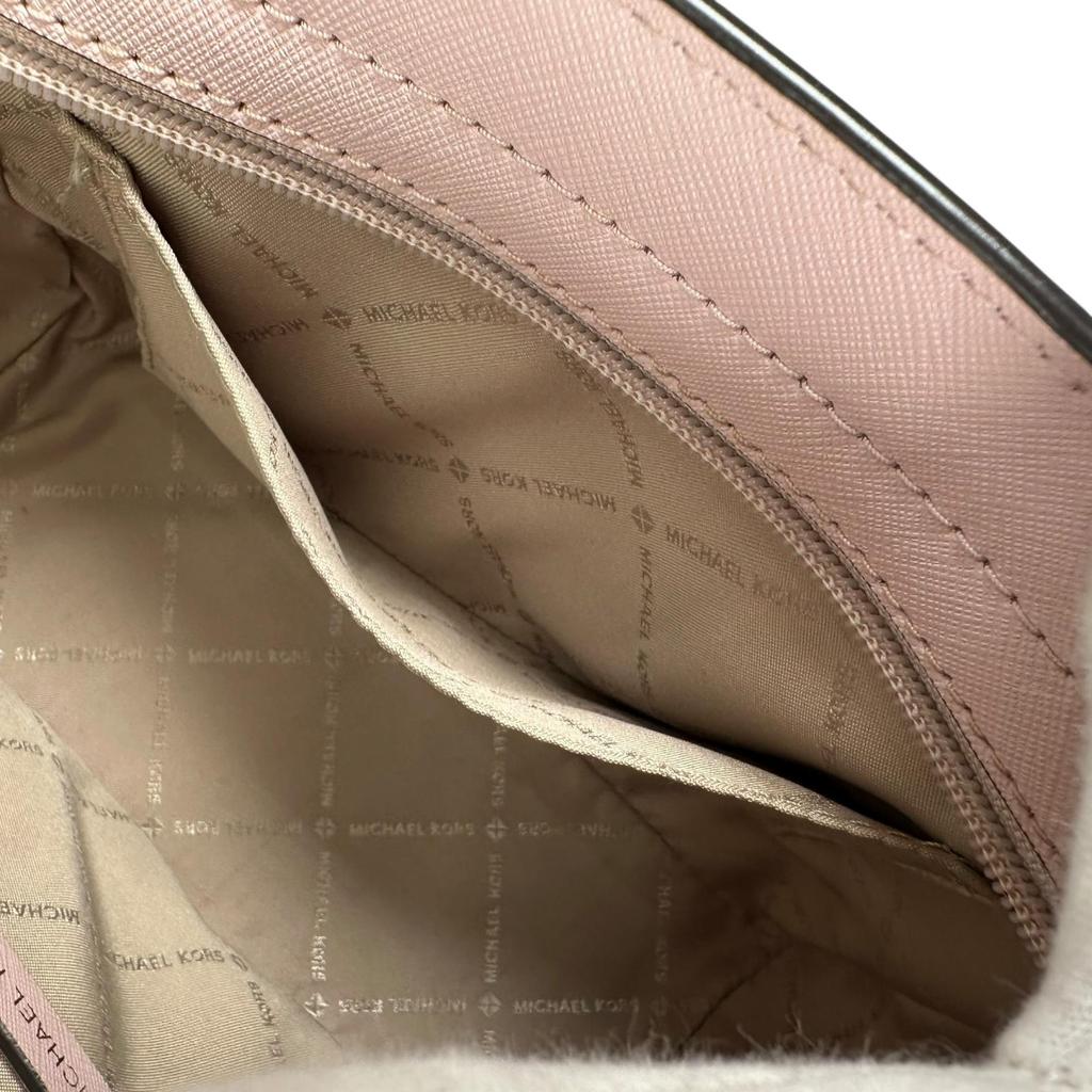 Michael Kors Selma Medium Messenger 35H8GLMM6L Shoulder Bag Light Pink Women Used