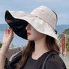 New Vinyl Empty Top Fisherman's Hat Children's Summer Eaves Outdoor Breathable Sun Hat Foldable Sun Protection Hat Wholesale