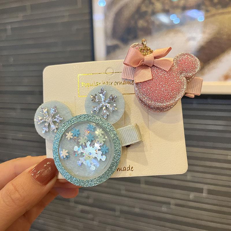 Weihnachts-Minnie-Haarspangen - Niedliche Cartoon-Accessoires für das Weihnachts-Verkleiden von Kindern