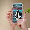 V-Volcom LOGO Fashion Phone Case For IPhone 17 16 15 Plus 14 13 Mini 12 11 Pro Max Soft Shell Cover
