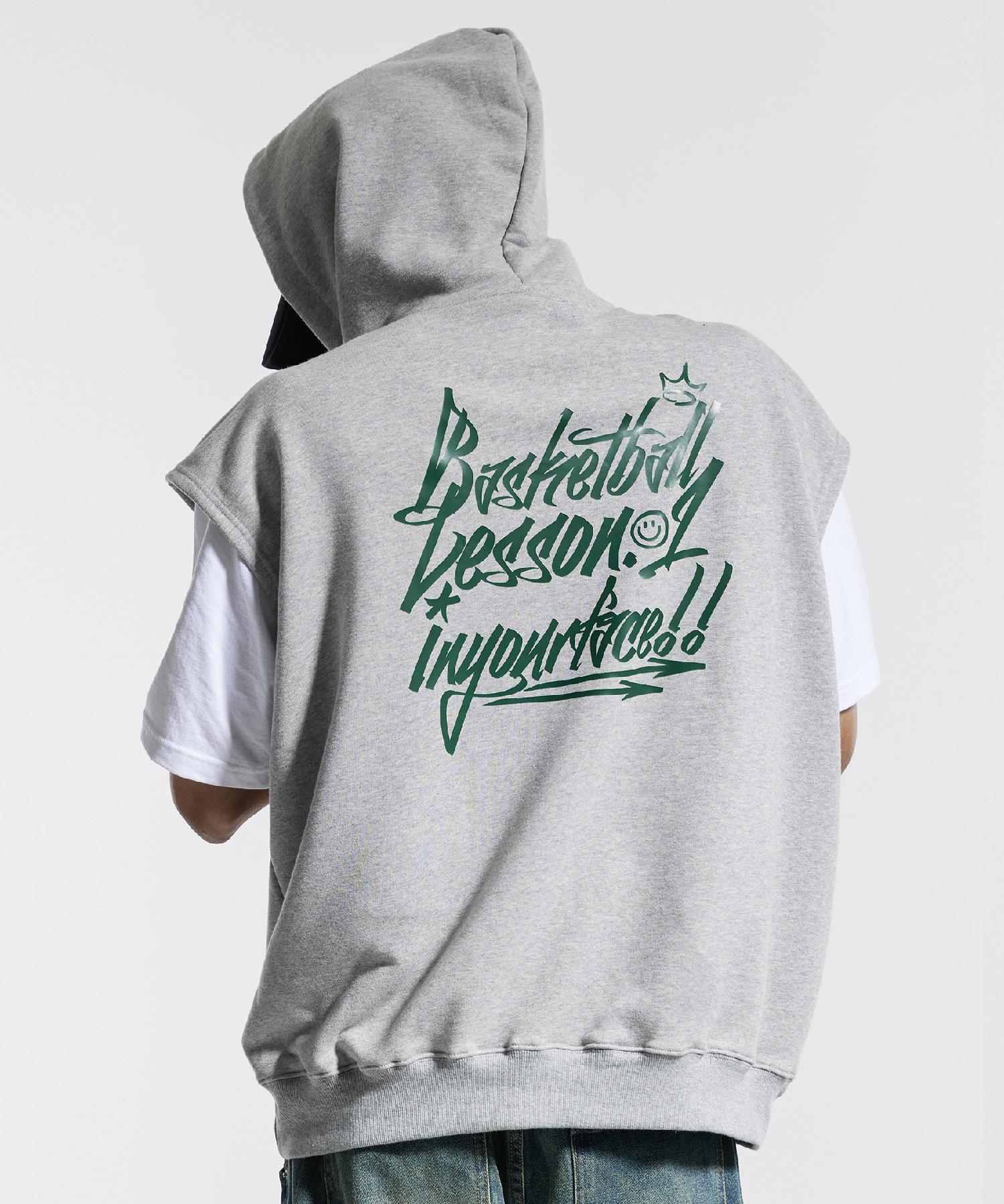 Cream Soda Lab Basketball Lesson One Sleeveless Hoodie Black/(1)